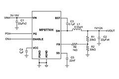 Convertisseur abaisseur synchrone MP8774H